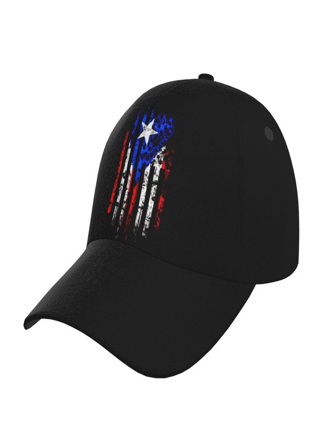 KKRMTUG Puerto Rico Flag Baseball Cap for Men Women, Fashion Adjustable Puerto Rico Hat Casual Trucker Hats Sun Visor Caps - Image 1